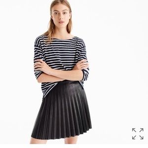 J. Crew Faux Leather Mini Skirt